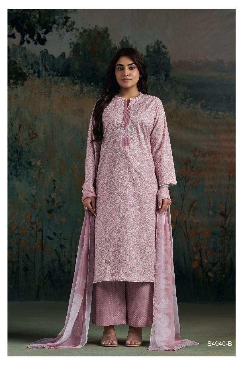 Ganga Fashion Darvikaa 4940 Premium Cotton Dress Material - Amrah Wholesale