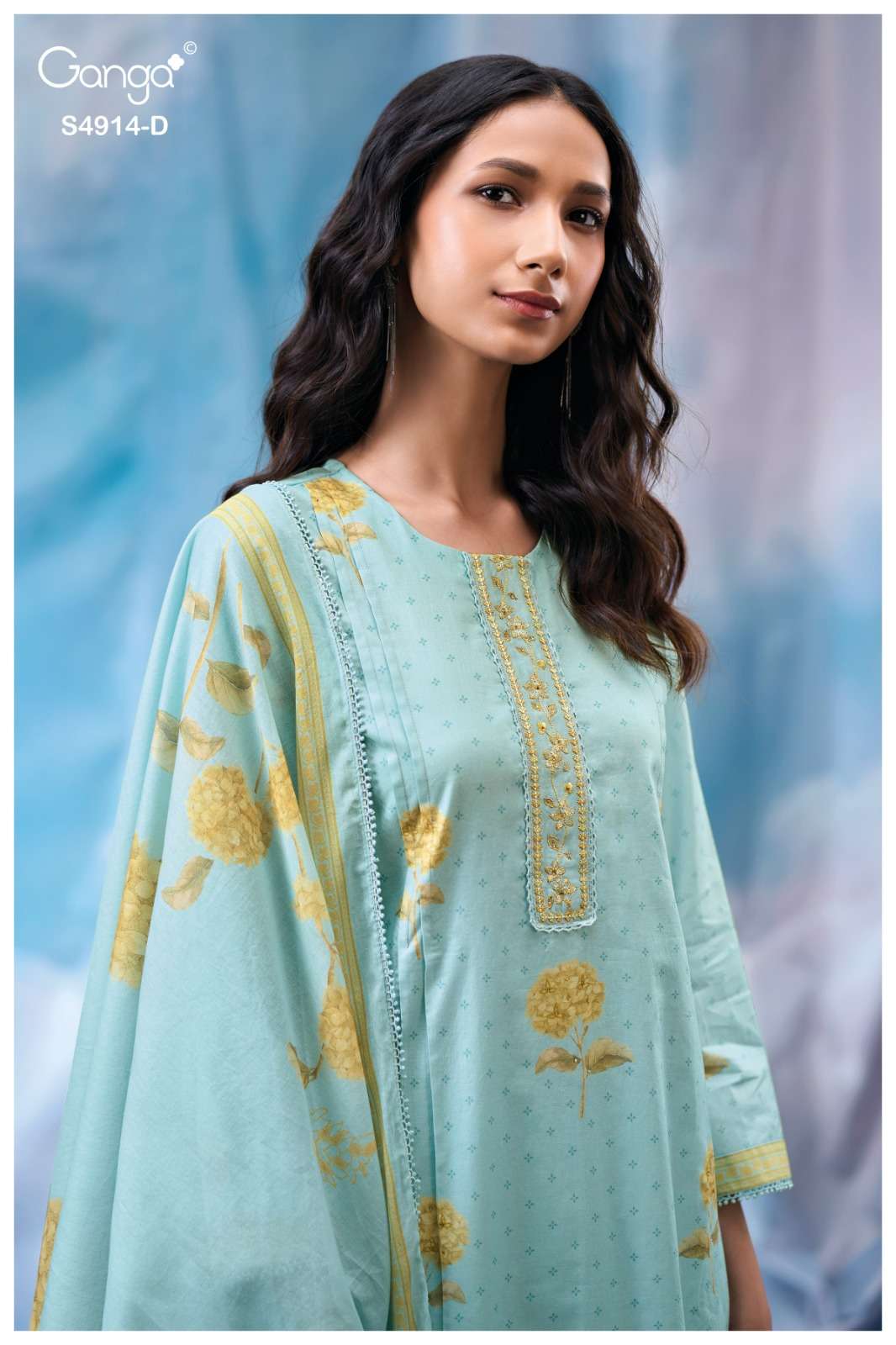 Ganga Fashion Dazia 4914 Premium Cotton Dress Material - Amrah Wholesale