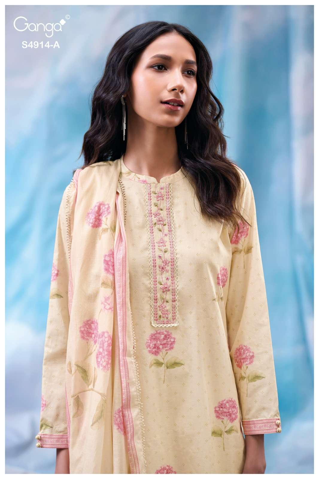 Ganga Fashion Dazia 4914 Premium Cotton Dress Material - Amrah Wholesale