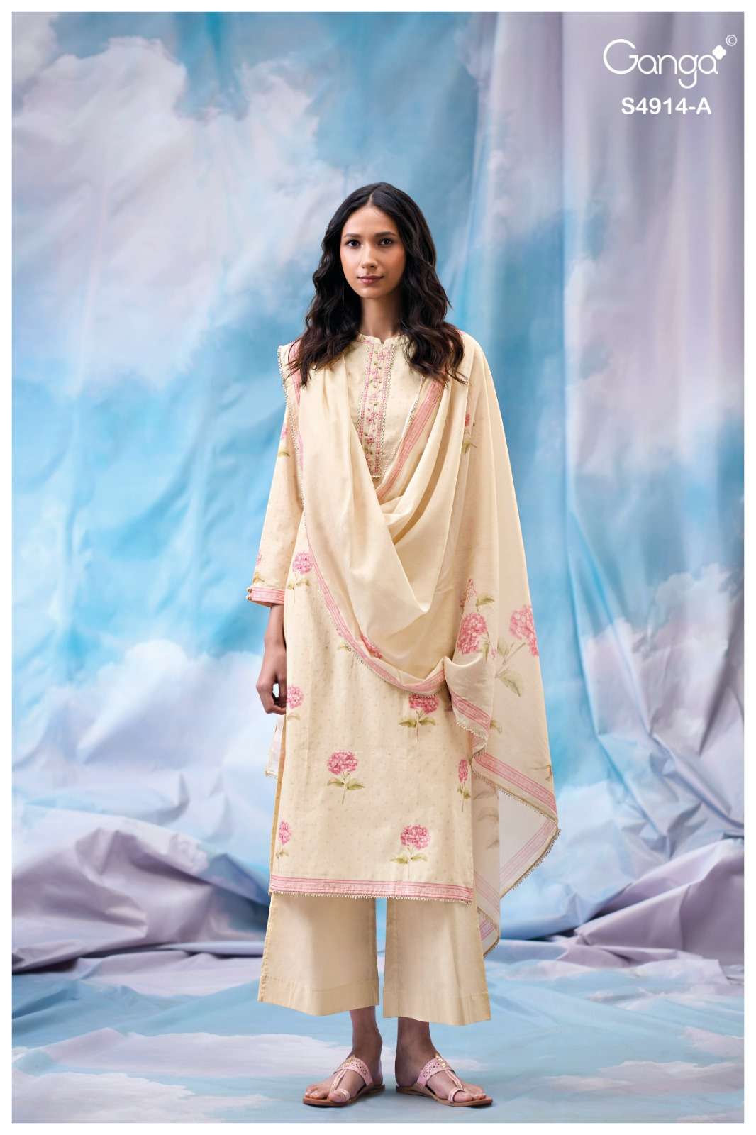 Ganga Fashion Dazia 4914 Premium Cotton Dress Material - Amrah Wholesale