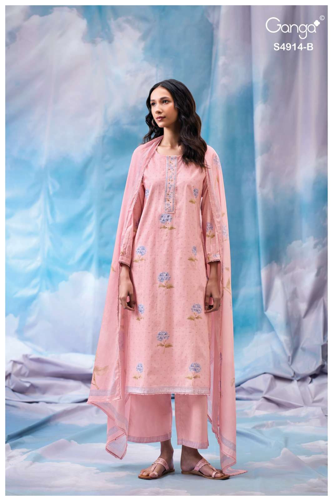 Ganga Fashion Dazia 4914 Premium Cotton Dress Material - Amrah Wholesale
