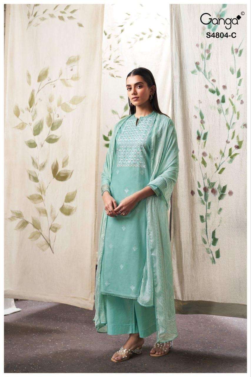 Ganga Fashion Deisanae 4804 Cotton Dress Material