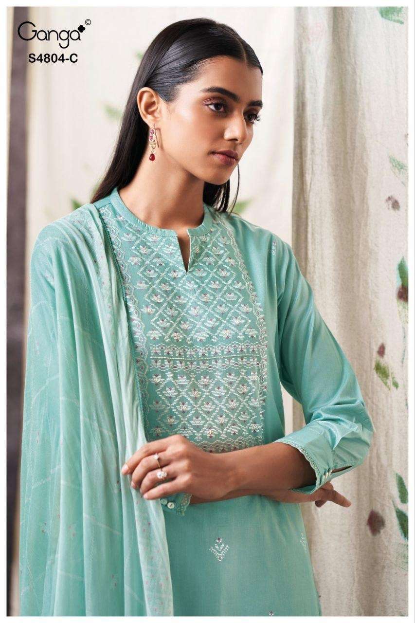 Ganga Fashion Deisanae 4804 Cotton Dress Material