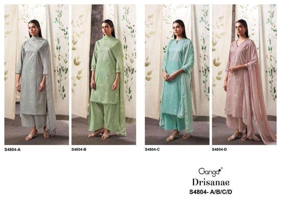 Ganga Fashion Deisanae 4804 Cotton Dress Material