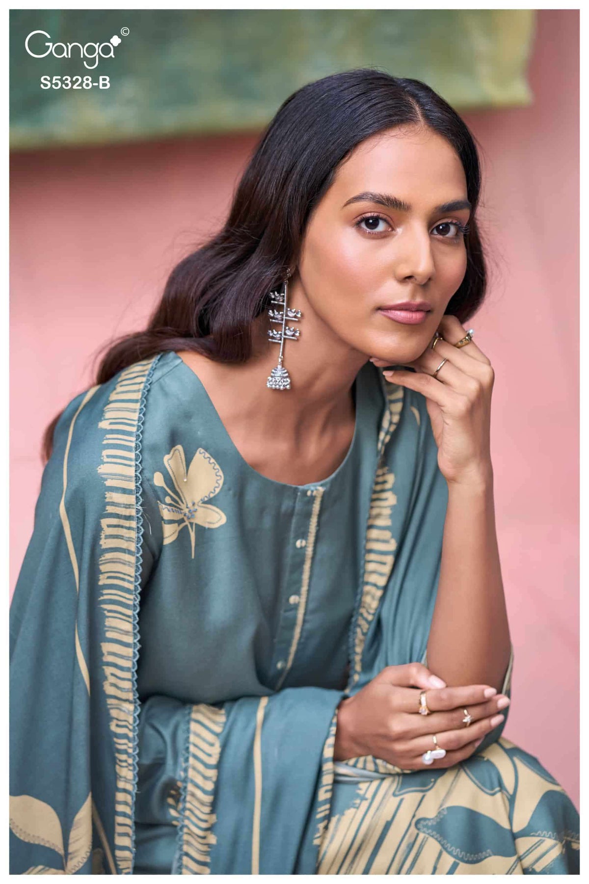 Ganga Fashion Delissa 5328 Winter Collection Premium Wool Pashmina Suits