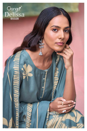 Ganga Fashion Delissa 5328 Winter Collection Premium Wool Pashmina Suits
