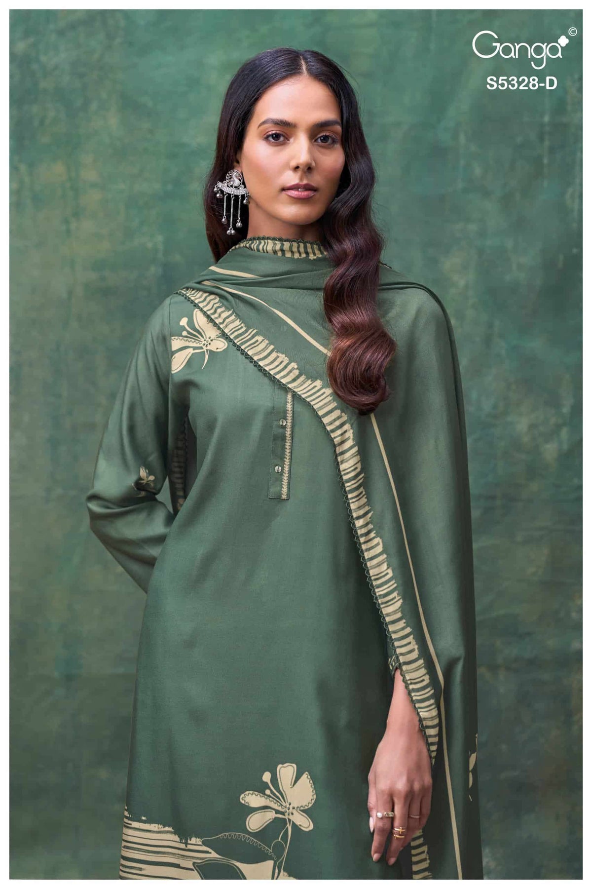 Ganga Fashion Delissa 5328 Winter Collection Premium Wool Pashmina Suits