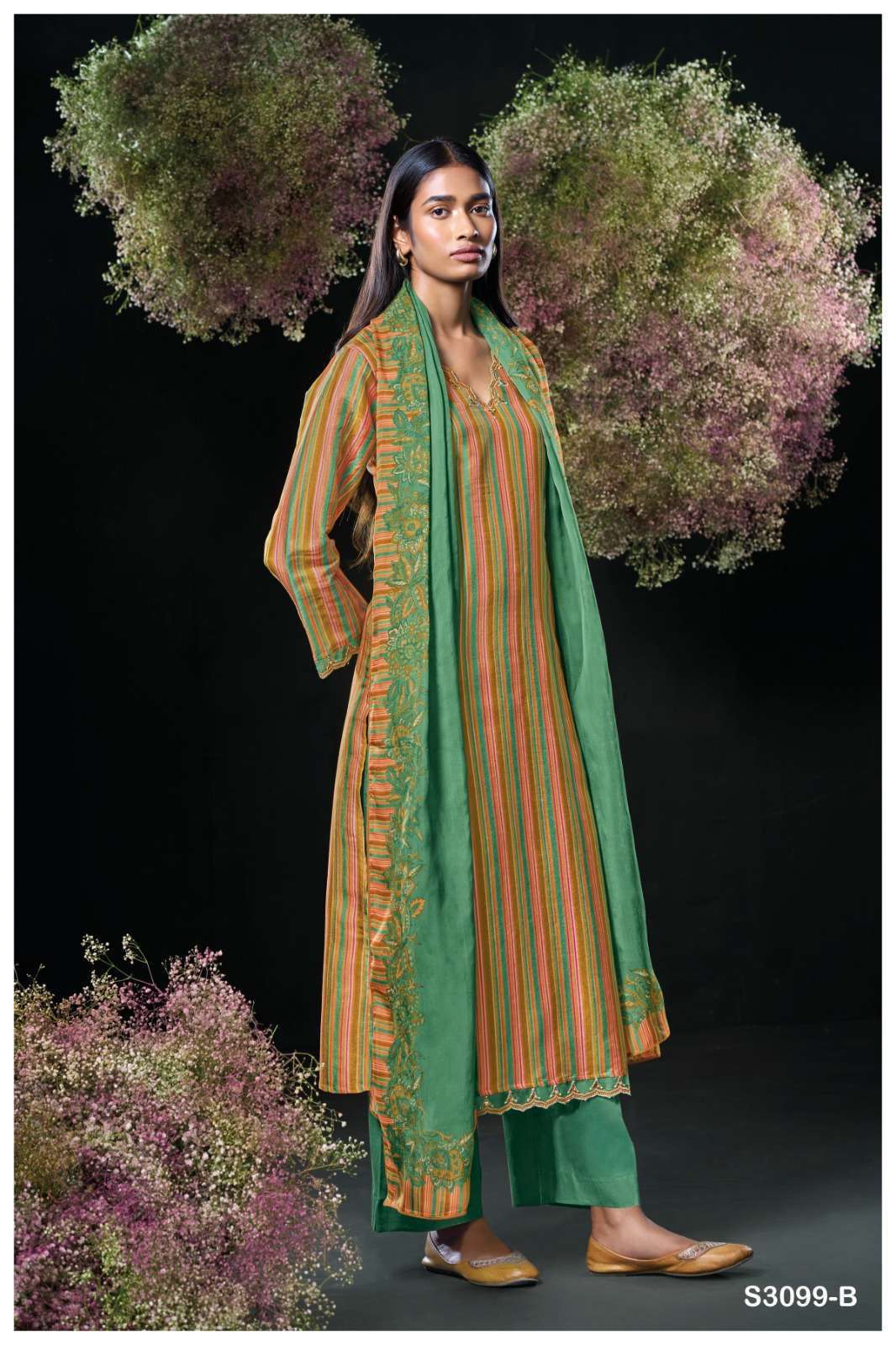 Ganga Fashion Devishi 3099 Premium Gadhwal Silk Dress Material - Amrah Wholesale