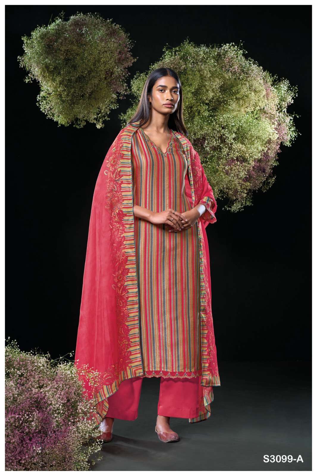 Ganga Fashion Devishi 3099 Premium Gadhwal Silk Dress Material - Amrah Wholesale