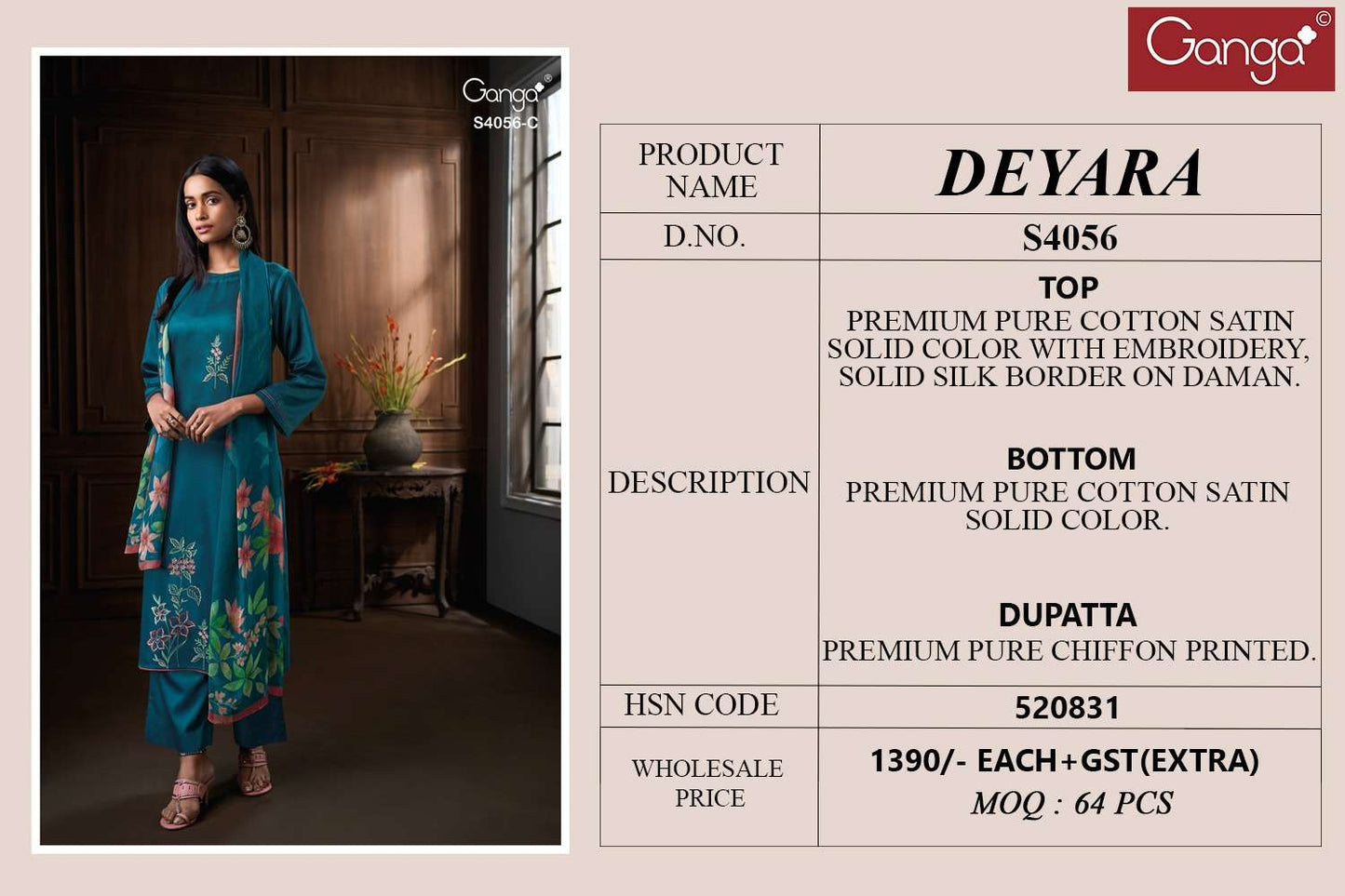 Ganga Fashion Deyara 4056