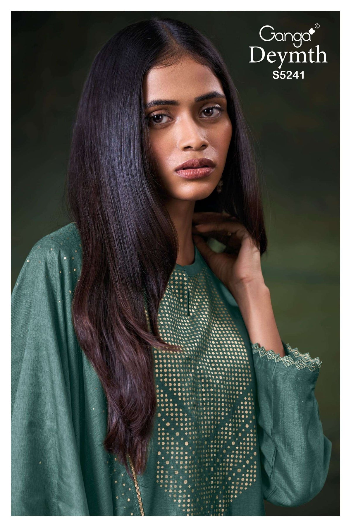 Ganga Fashion Deymth 5241 Bemberg Raw Silk Dress Material