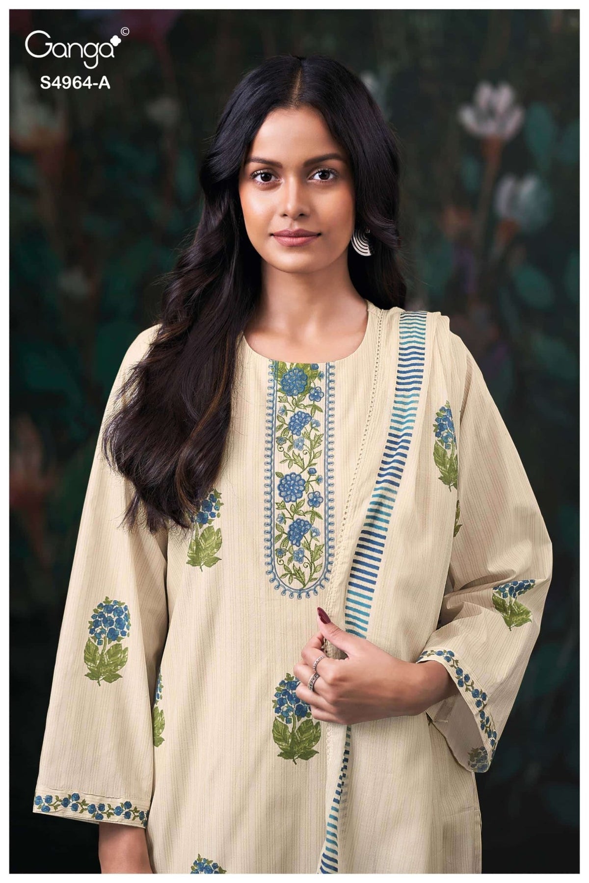 Ganga Fashion Deyza 4964 Premium Cotton Dress Material - Amrah Wholesale