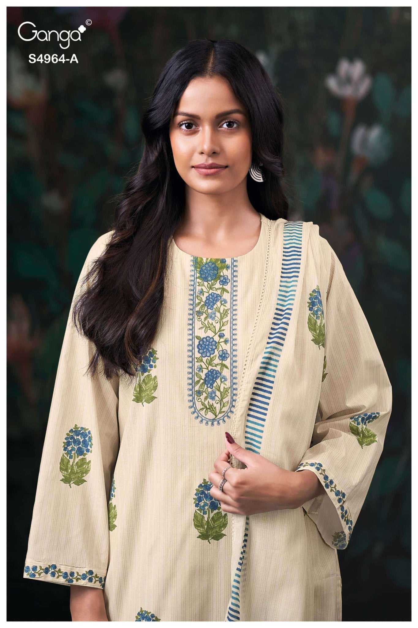 Ganga Fashion Deyza 4964 Premium Cotton Dress Material - Amrah Wholesale