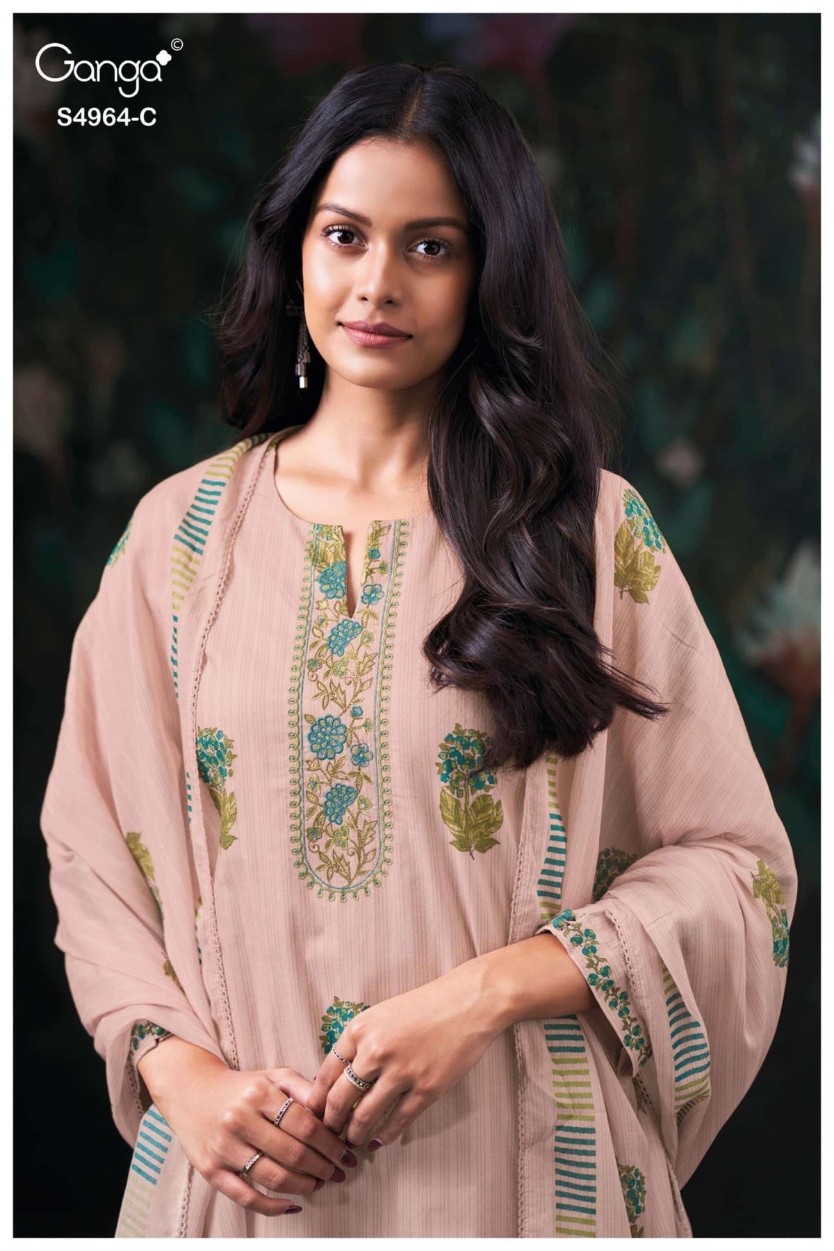 Ganga Fashion Deyza 4964 Premium Cotton Dress Material - Amrah Wholesale