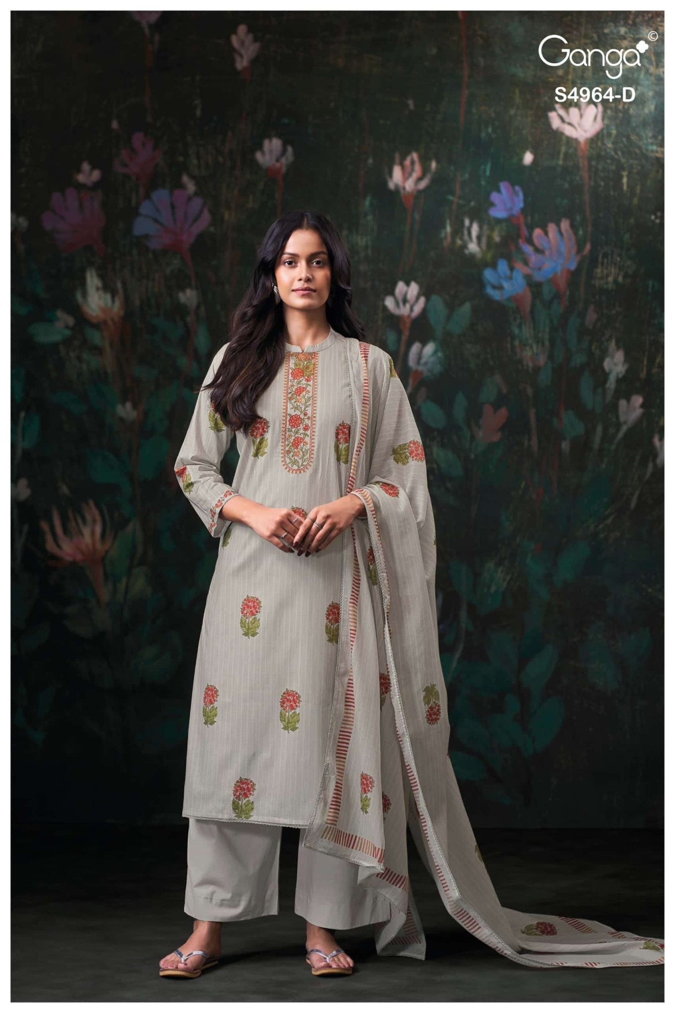 Ganga Fashion Deyza 4964 Premium Cotton Dress Material - Amrah Wholesale