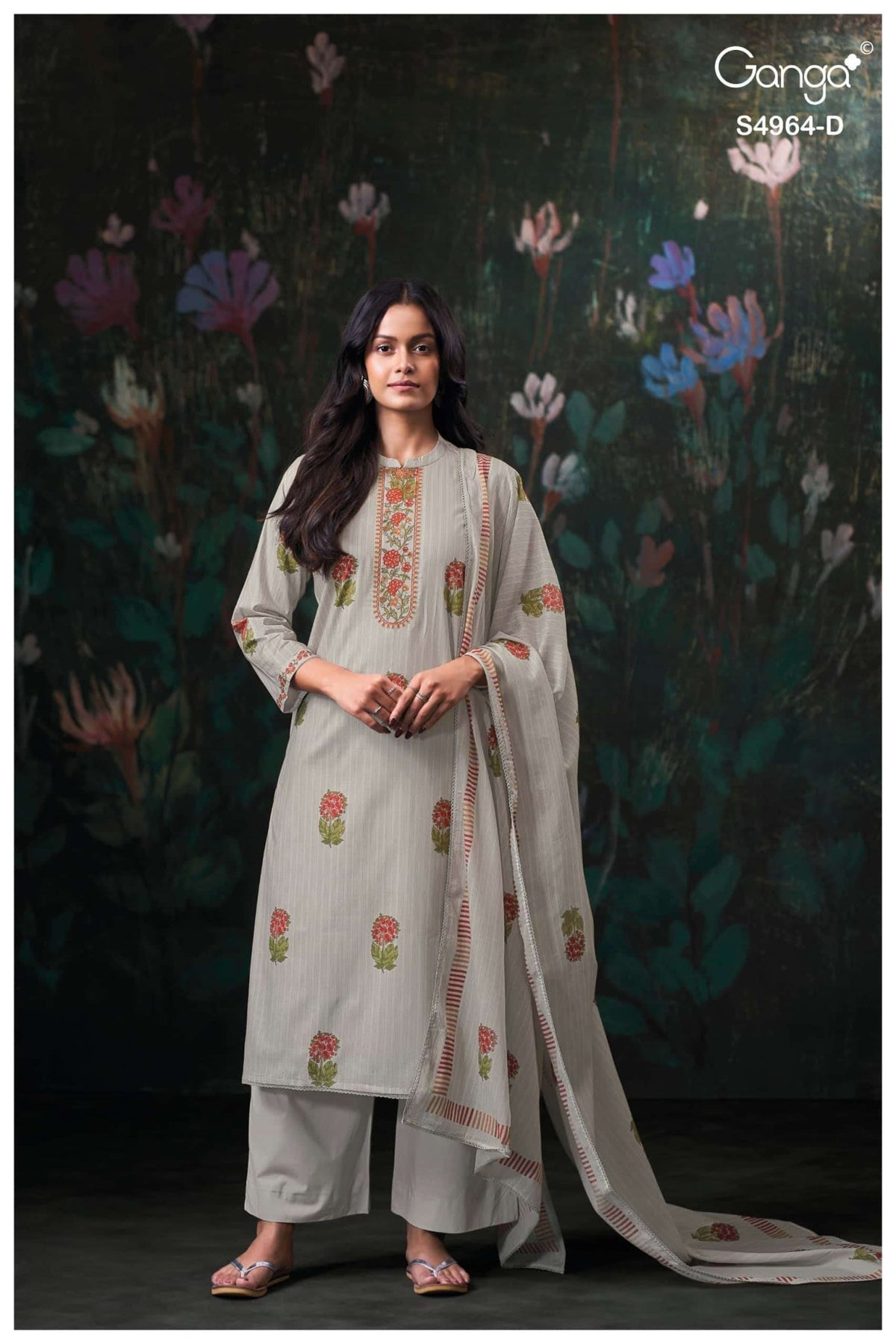 Ganga Fashion Deyza 4964 Premium Cotton Dress Material - Amrah Wholesale