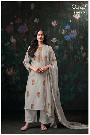Ganga Fashion Deyza 4964 Premium Cotton Dress Material - Amrah Wholesale
