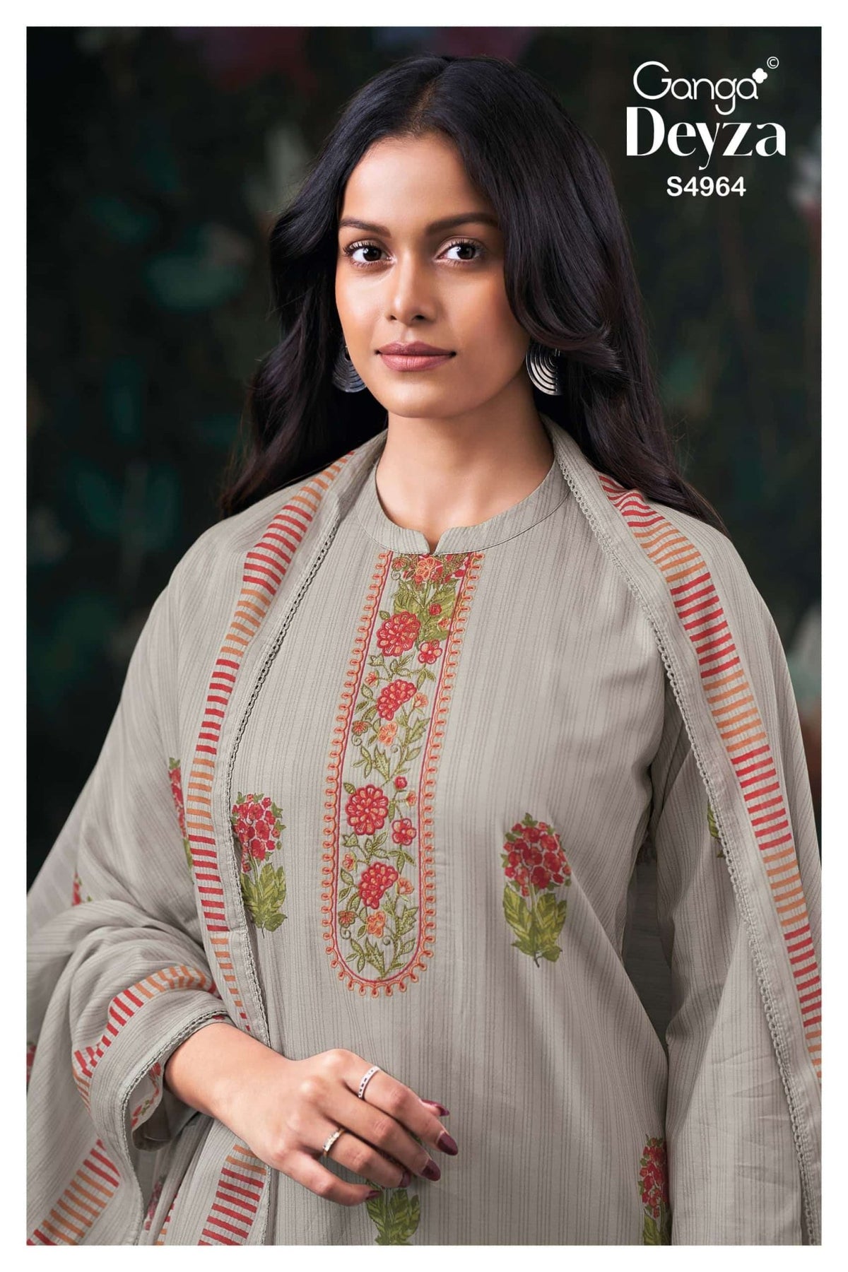 Ganga Fashion Deyza 4964 Premium Cotton Dress Material - Amrah Wholesale