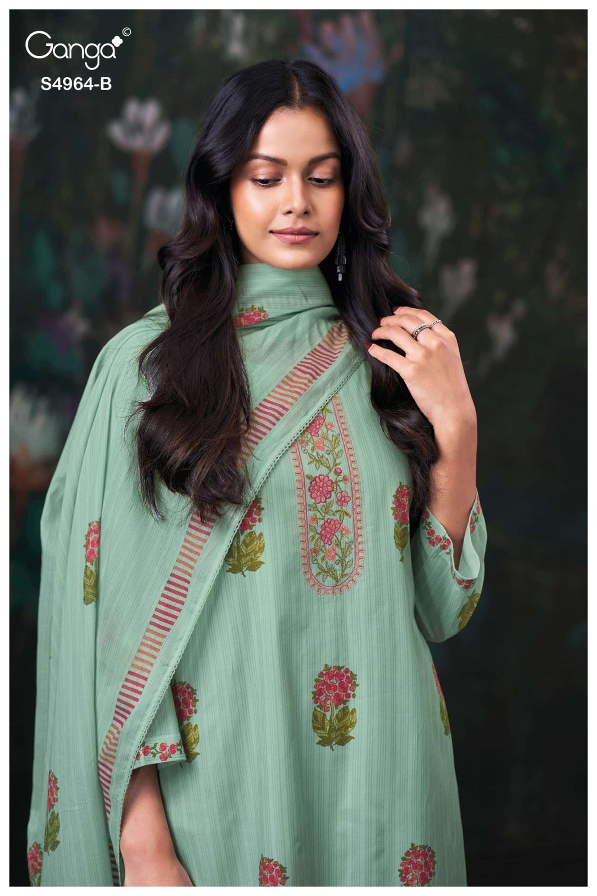 Ganga Fashion Deyza 4964 Premium Cotton Dress Material - Amrah Wholesale