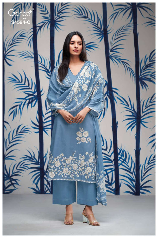 Ganga Fashion Dhyara 4594 - Amrah Wholesale