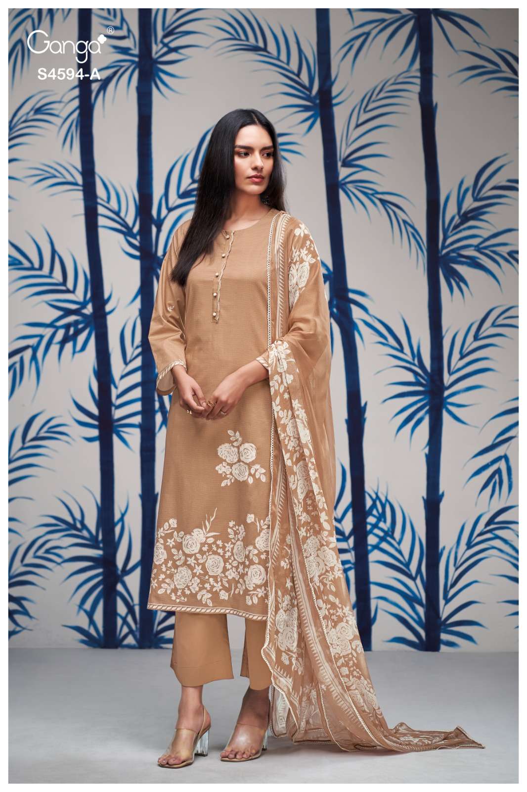 Ganga Fashion Dhyara 4594 - Amrah Wholesale