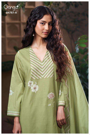 Ganga Fashion Direlia 4767 Premium Cotton Dress Material