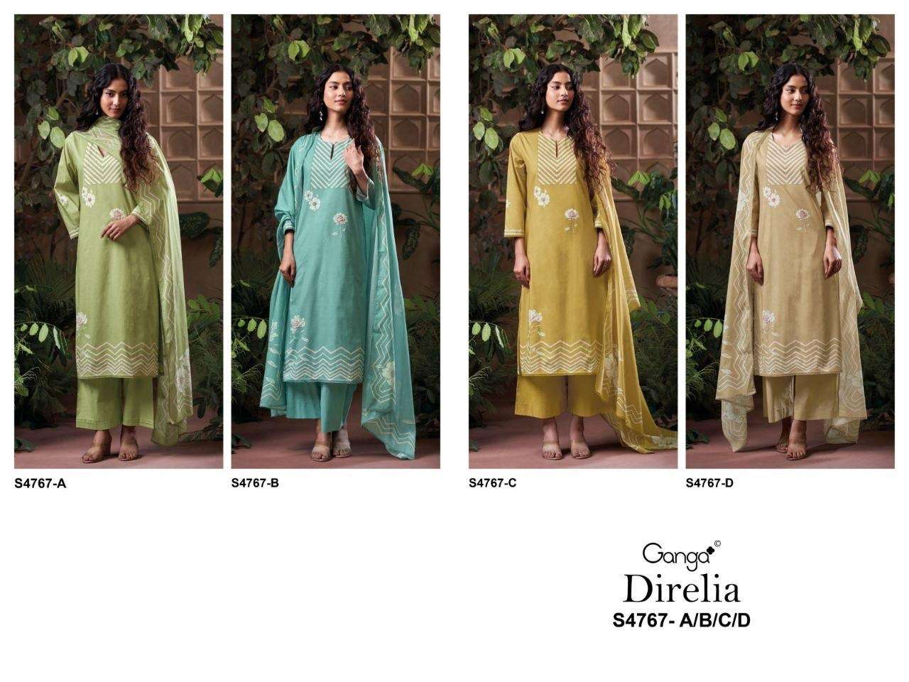 Ganga Fashion Direlia 4767 Premium Cotton Dress Material