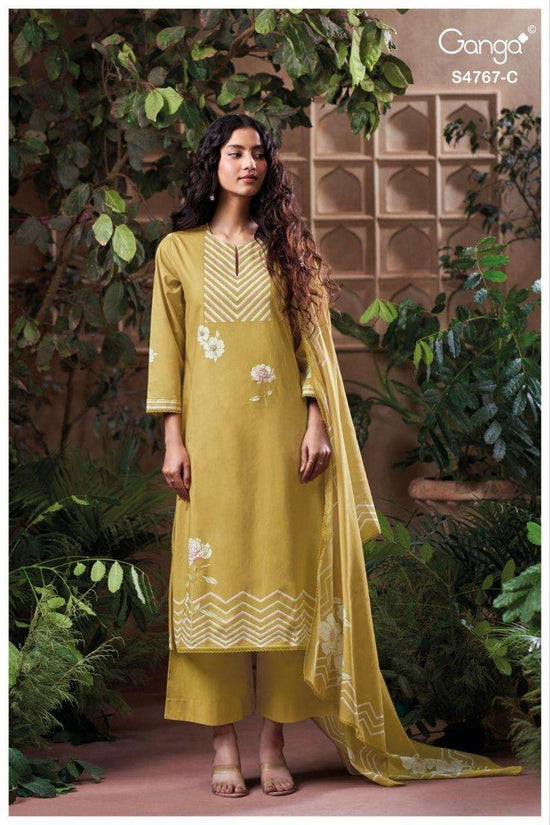 Ganga Fashion Direlia 4767 Premium Cotton Dress Material