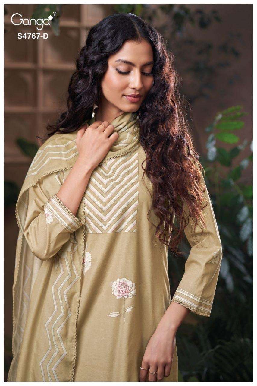 Ganga Fashion Direlia 4767 Premium Cotton Dress Material
