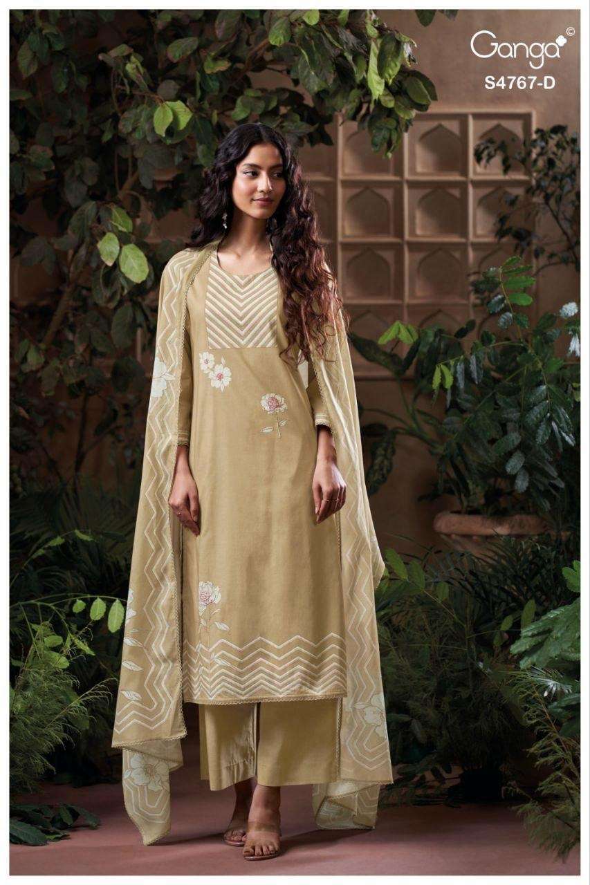 Ganga Fashion Direlia 4767 Premium Cotton Dress Material