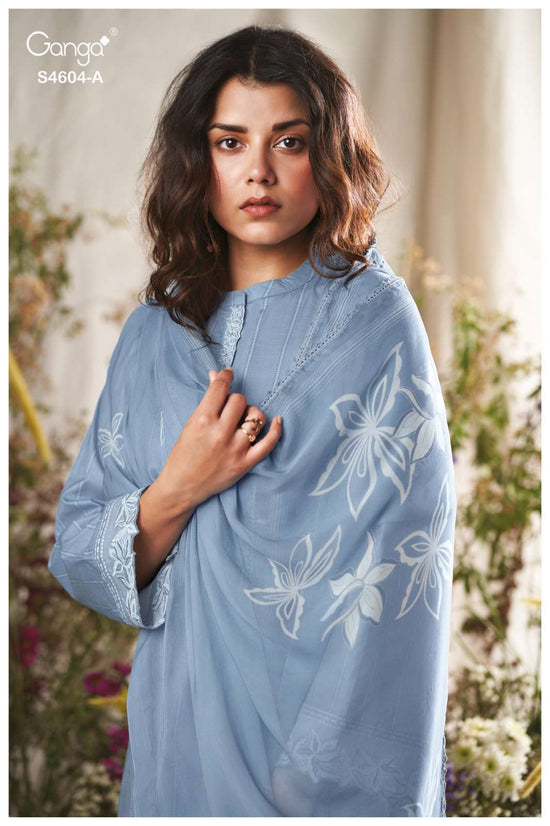 Ganga Fashion Divena 4604 Dress Material Wholesale Catalogue - Amrah Wholesale