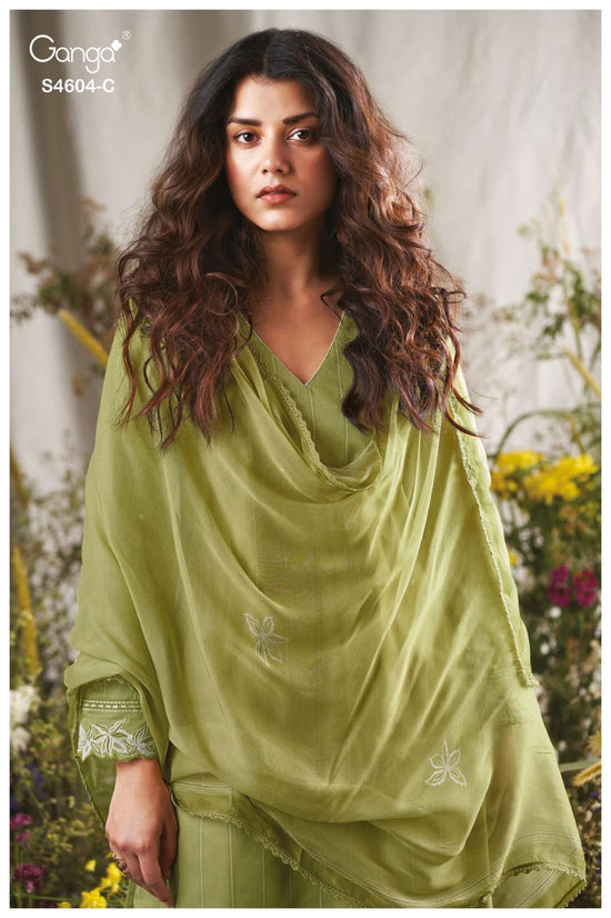 Ganga Fashion Divena 4604 Dress Material Wholesale Catalogue - Amrah Wholesale