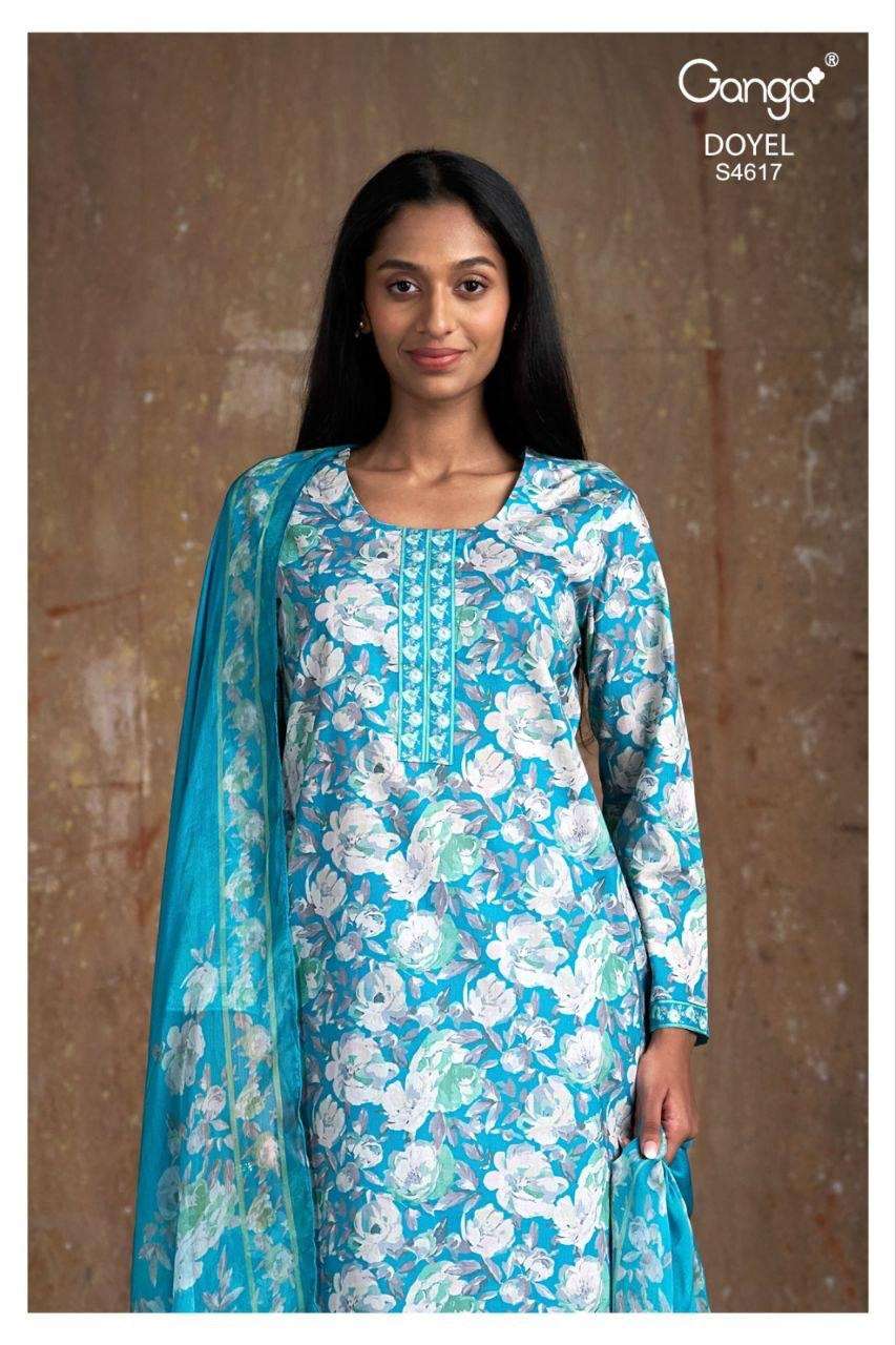 Ganga Fashion Doyel 4617 Dress Material Wholesale Catalogue - Amrah Wholesale