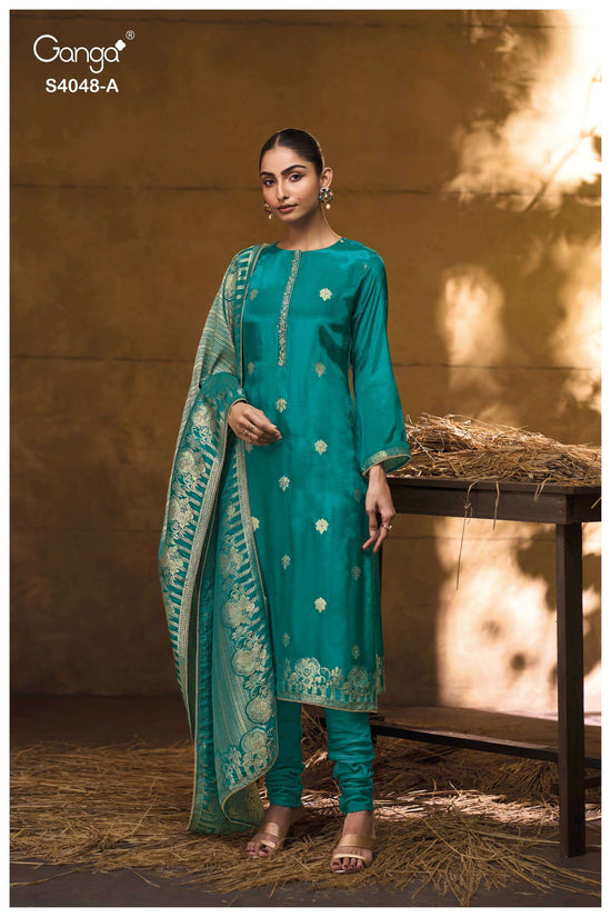 Ganga Fashion Drita 4048 Premium Jamwar Silk Dress Material