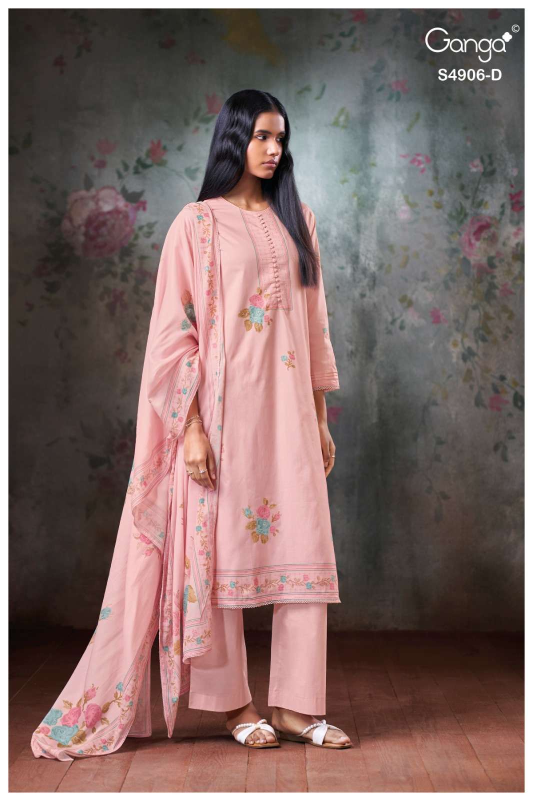 Ganga Fashion Drusilla 4906 Premium Cotton Dress Material - Amrah Wholesale