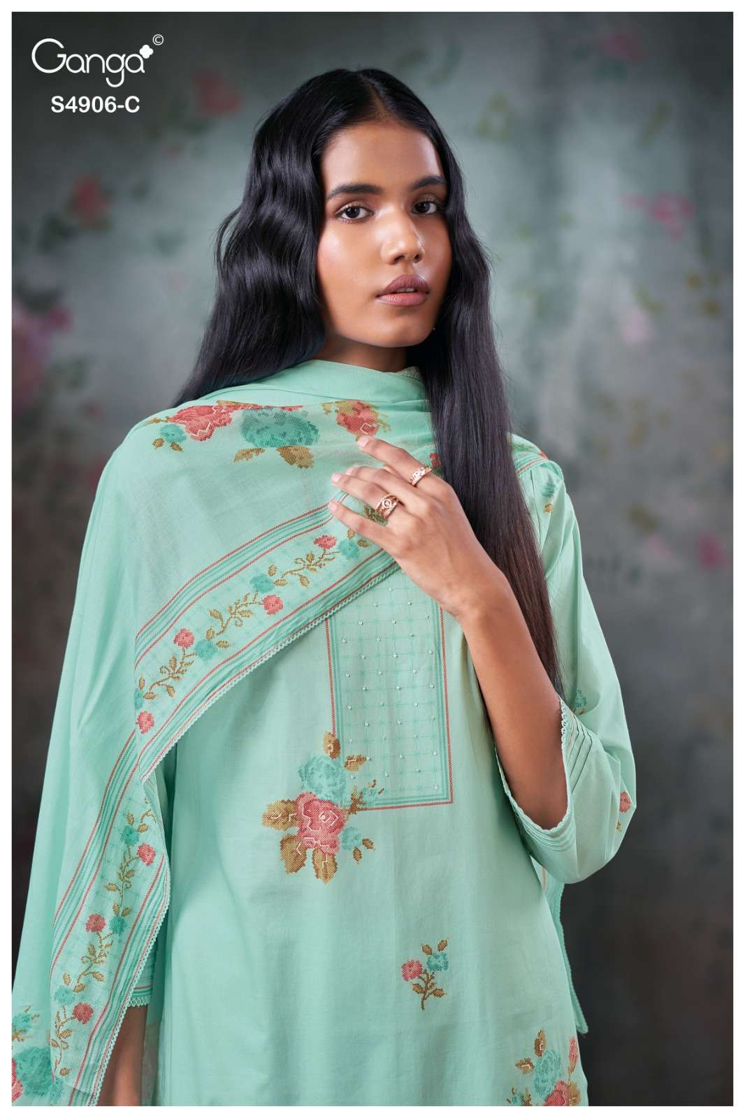 Ganga Fashion Drusilla 4906 Premium Cotton Dress Material - Amrah Wholesale