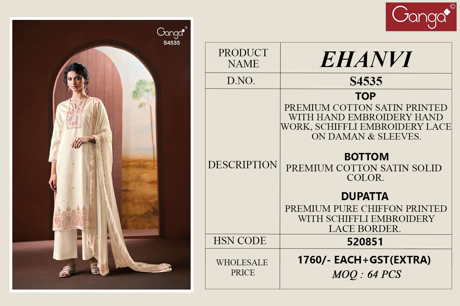 Ganga Fashion Ehanvi 4535