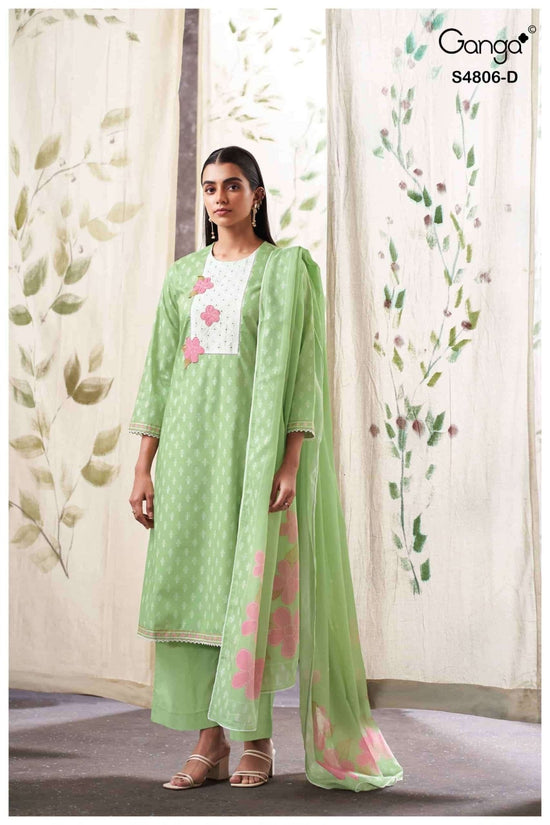 Ganga Fashion Ekaaya 4806 Premium Cotton Dress Material - Amrah Wholesale