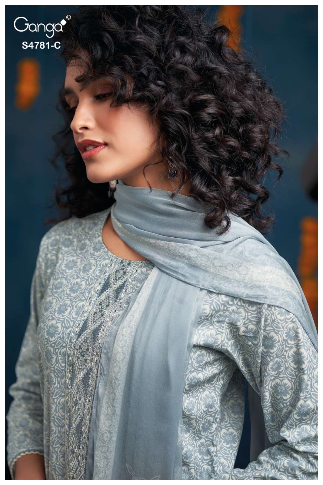 Ganga Fashion Elise 4781 Dress Material Wholesale Catalogue - Amrah Wholesale