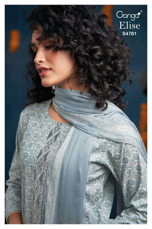 Ganga Fashion Elise 4781 Dress Material Wholesale Catalogue - Amrah Wholesale