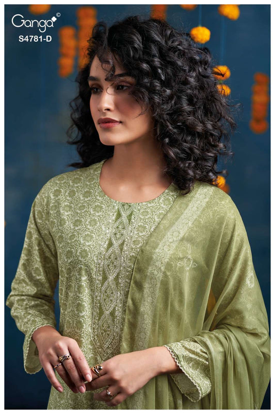 Ganga Fashion Elise 4781 Dress Material Wholesale Catalogue - Amrah Wholesale