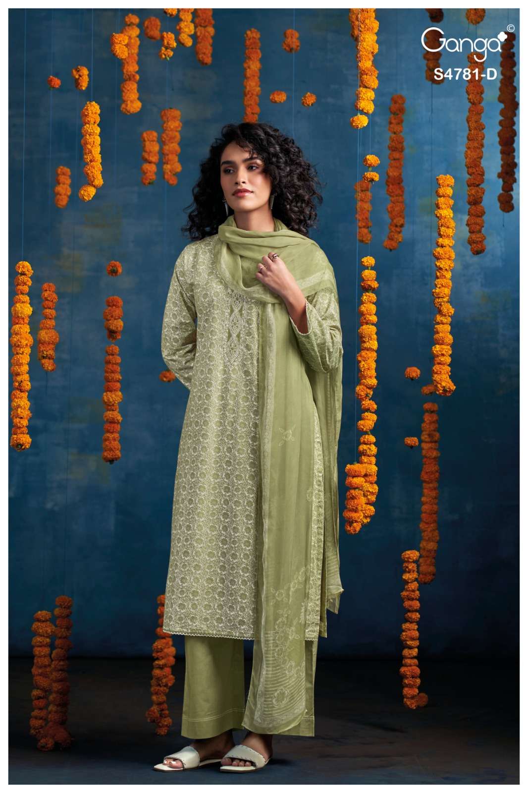 Ganga Fashion Elise 4781 Dress Material Wholesale Catalogue - Amrah Wholesale