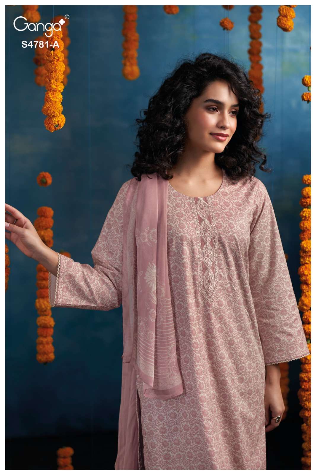 Ganga Fashion Elise 4781 Dress Material Wholesale Catalogue - Amrah Wholesale