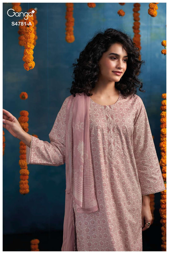 Ganga Fashion Elise 4781 Dress Material Wholesale Catalogue - Amrah Wholesale