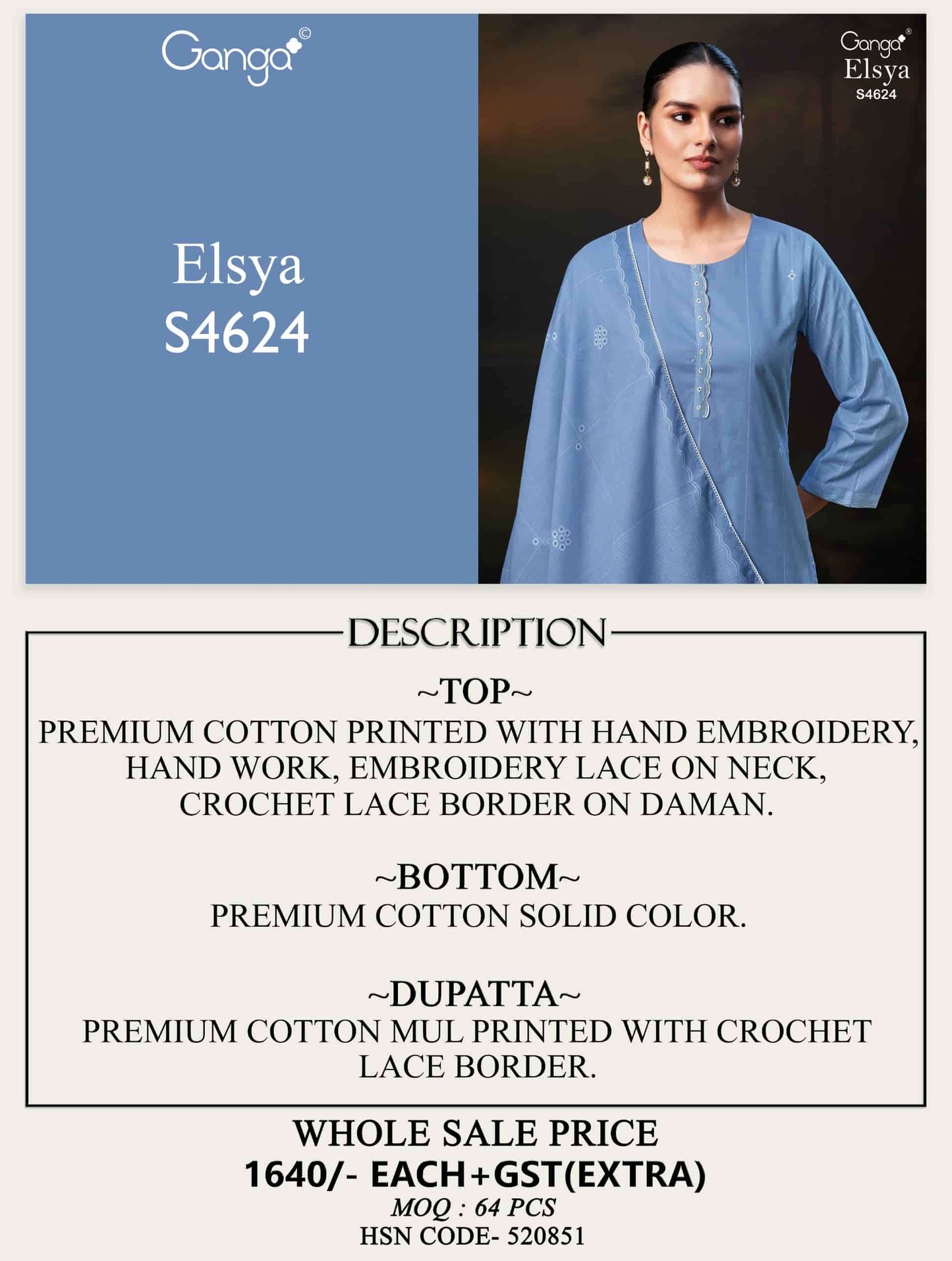 Ganga Fashion Elsya 4624 - Amrah Wholesale