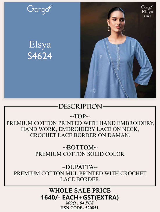 Ganga Fashion Elsya 4624 - Amrah Wholesale