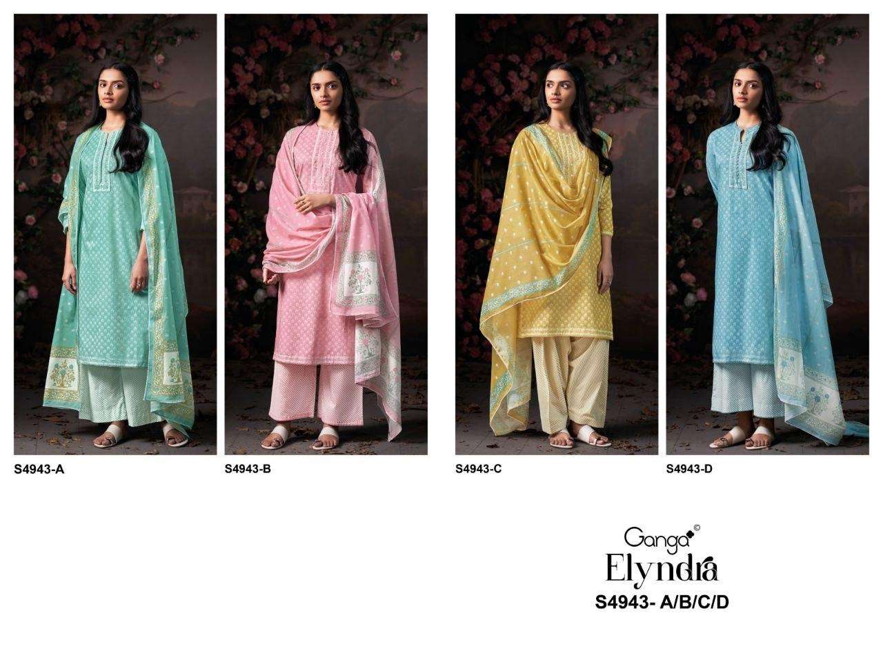 Ganga Fashion Elyndra 4943 Premium Cotton Dress Material