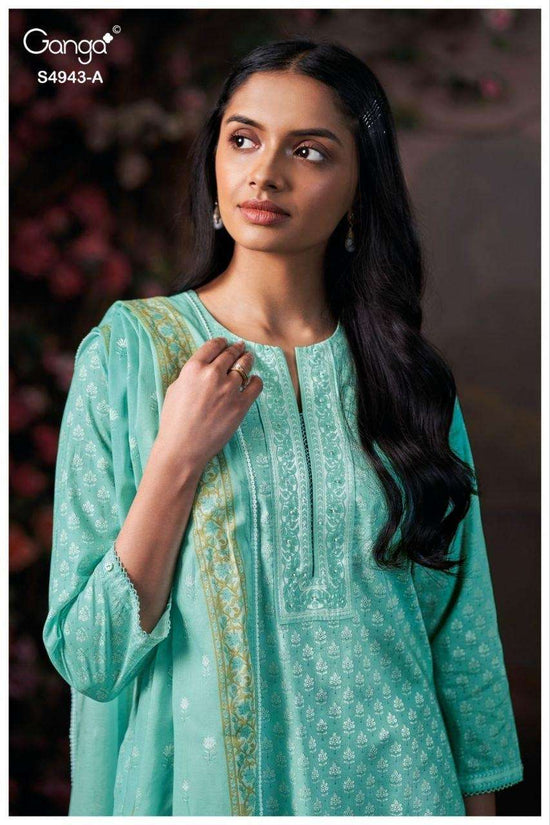 Ganga Fashion Elyndra 4943 Premium Cotton Dress Material - Amrah Wholesale