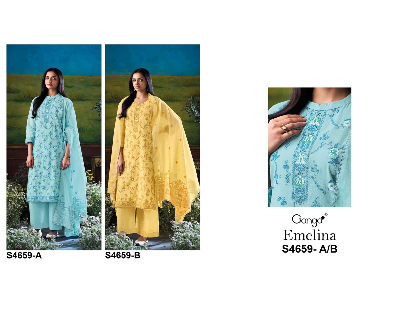 Ganga Fashion Emelina 4659 - Amrah Wholesale