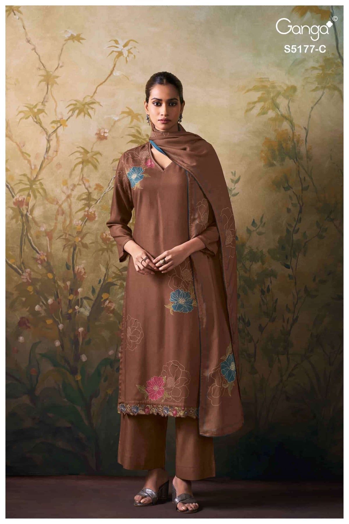 Ganga Fashion Erem Exclusive Pashmina Dress Material